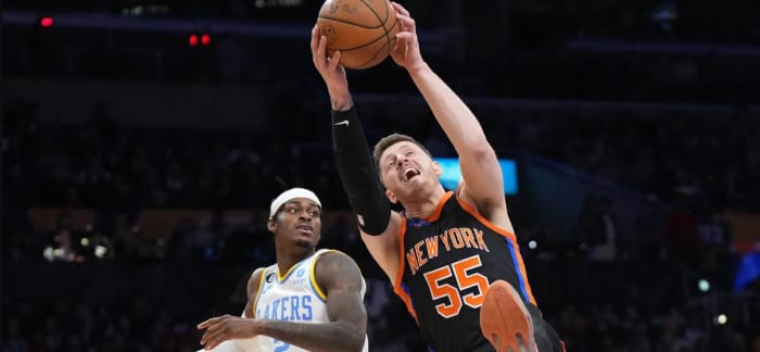 Hartenstein (55) took on a larger role during the Knicks' post-All-Star break surge